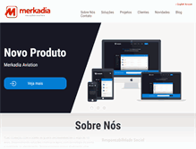 Tablet Screenshot of merkadia.com.br